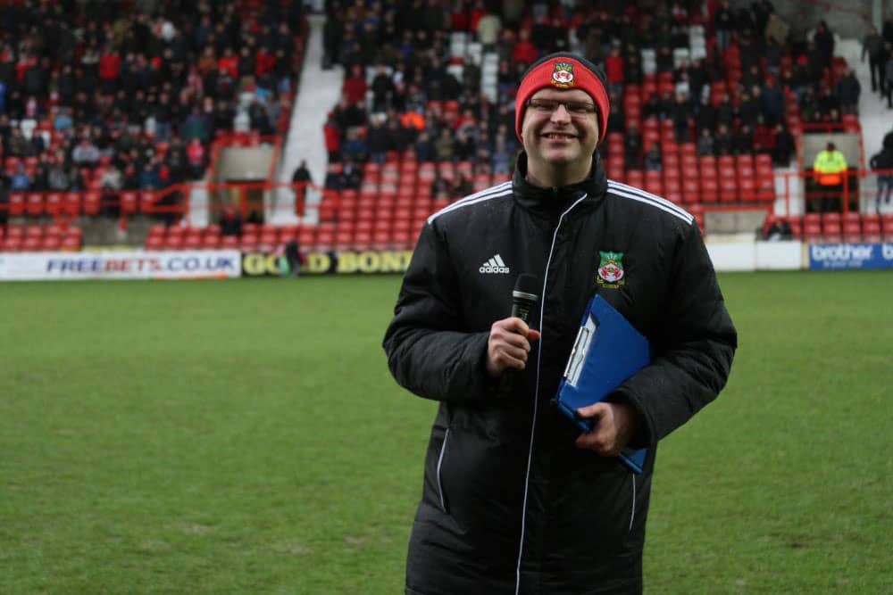 PA Announcer at Wrexham AFC match